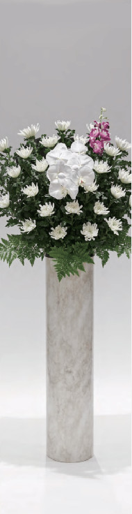 オーソドックスな白菊の供花「ジャパニーズ」シリーズ