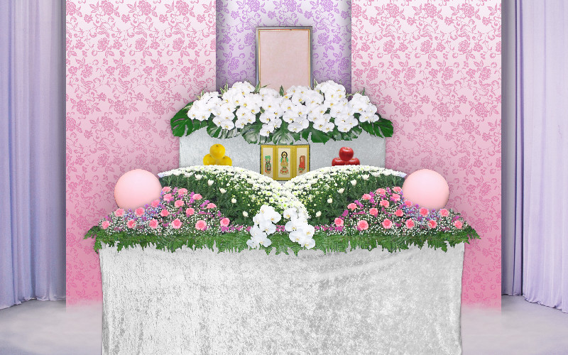 選べる花祭壇（想）ピンク