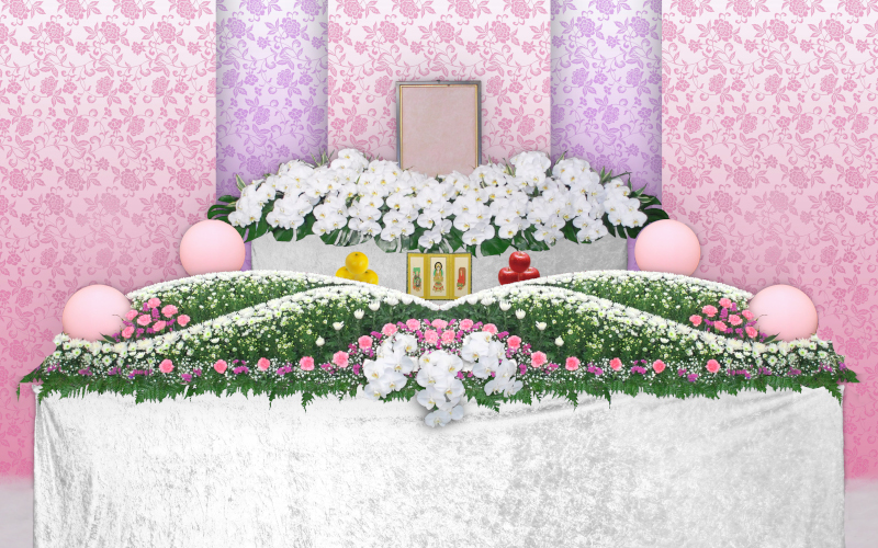 選べる花祭壇（優）ピンク