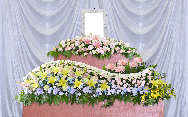 おもいでの家族葬 標準花祭壇②